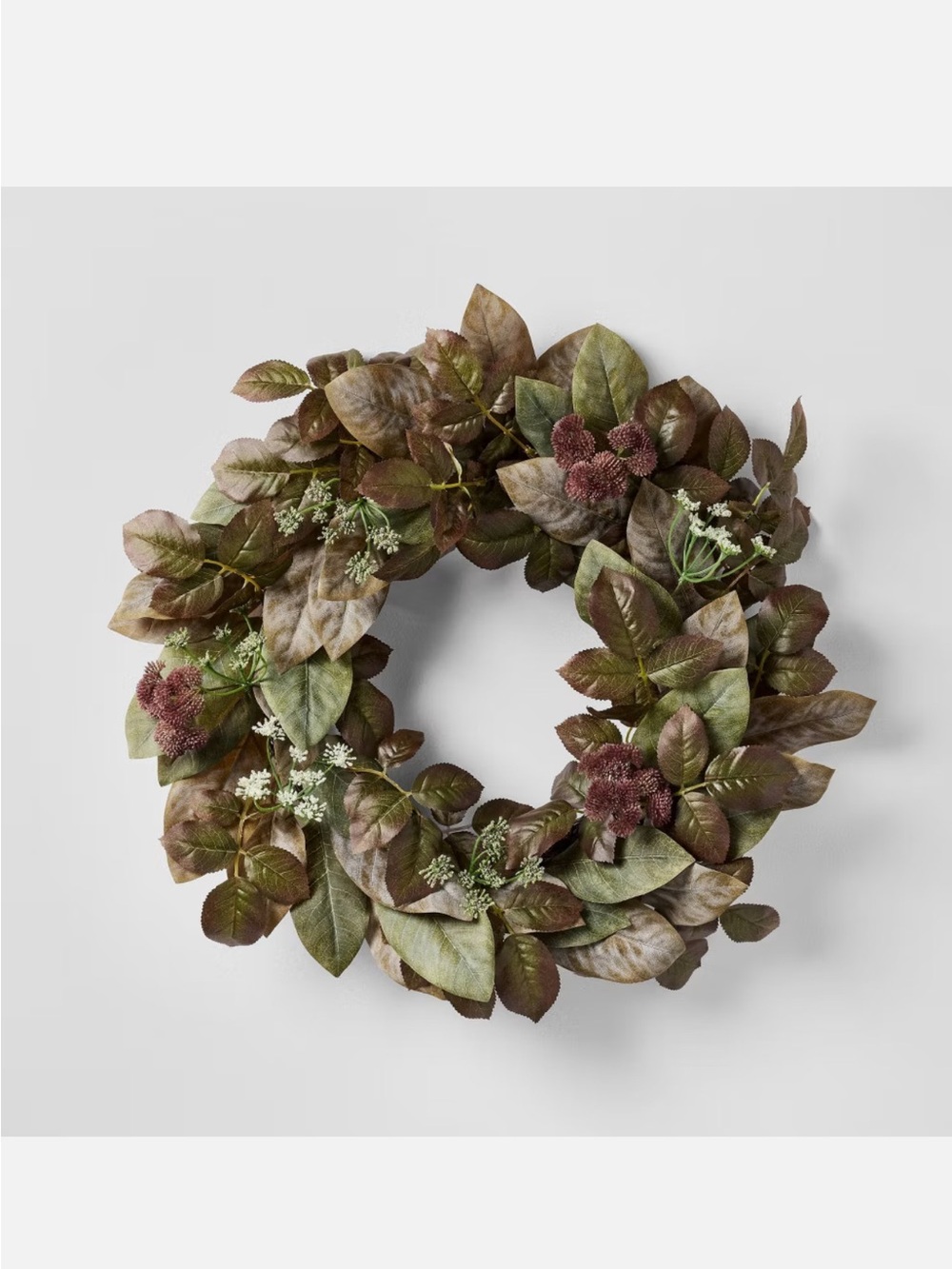 26 Inch Fall 2026 Wreath Purple/Green - Threshold designed with Studio McGee NEW